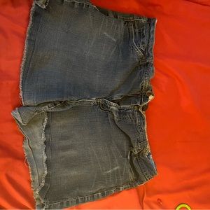 Blue jeans shorts